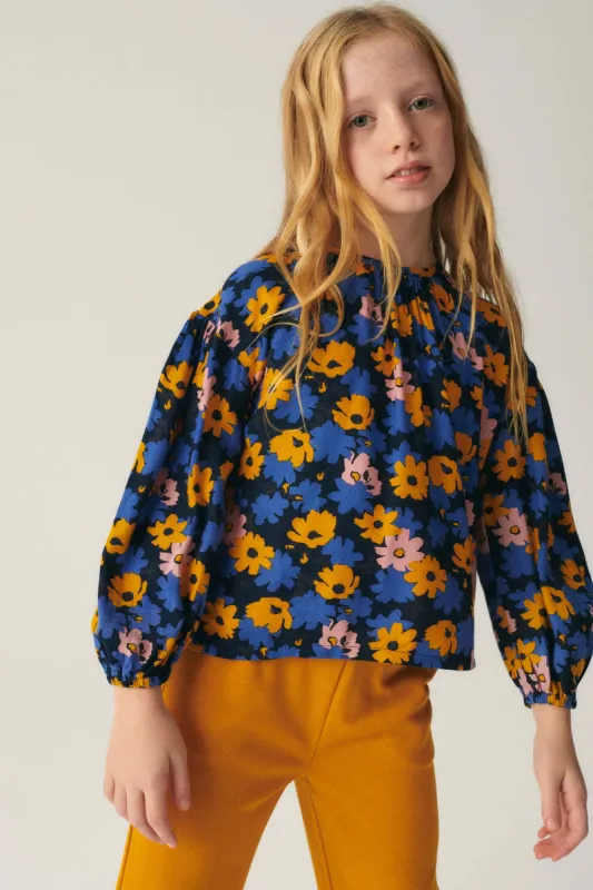 Pantalón de niña largo elástico amarillo sold by Compania Fantasica