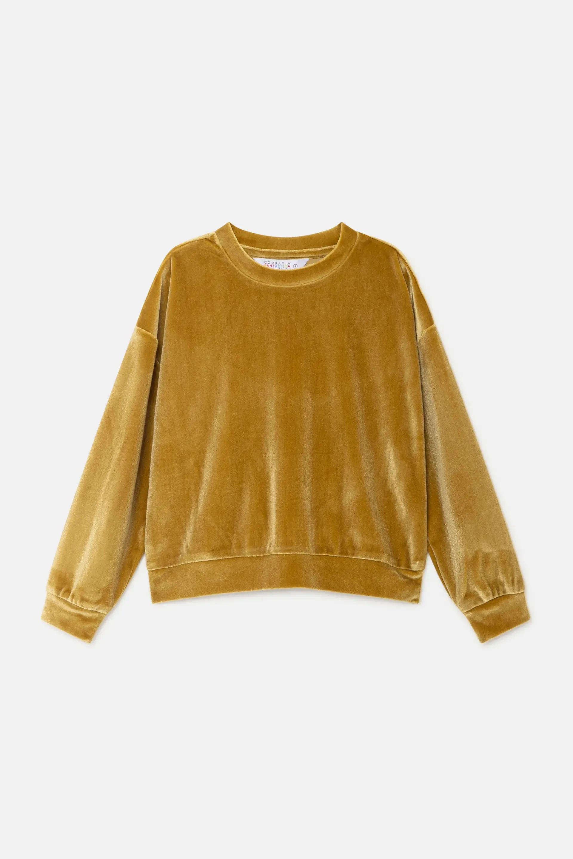 Sudadera unisex en terciopelo amarillo sold by Compania Fantasica product image thumbnail 2