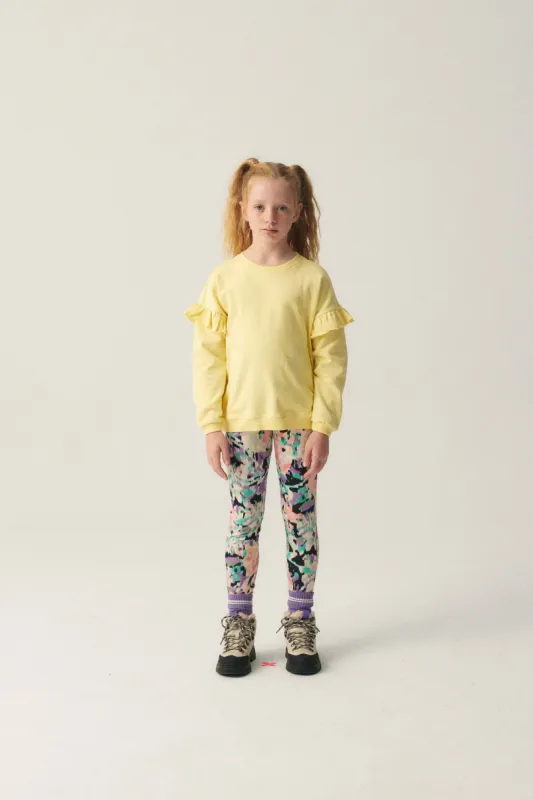 Sudadera oversize unisex con volantes amarilla sold by Compania Fantasica