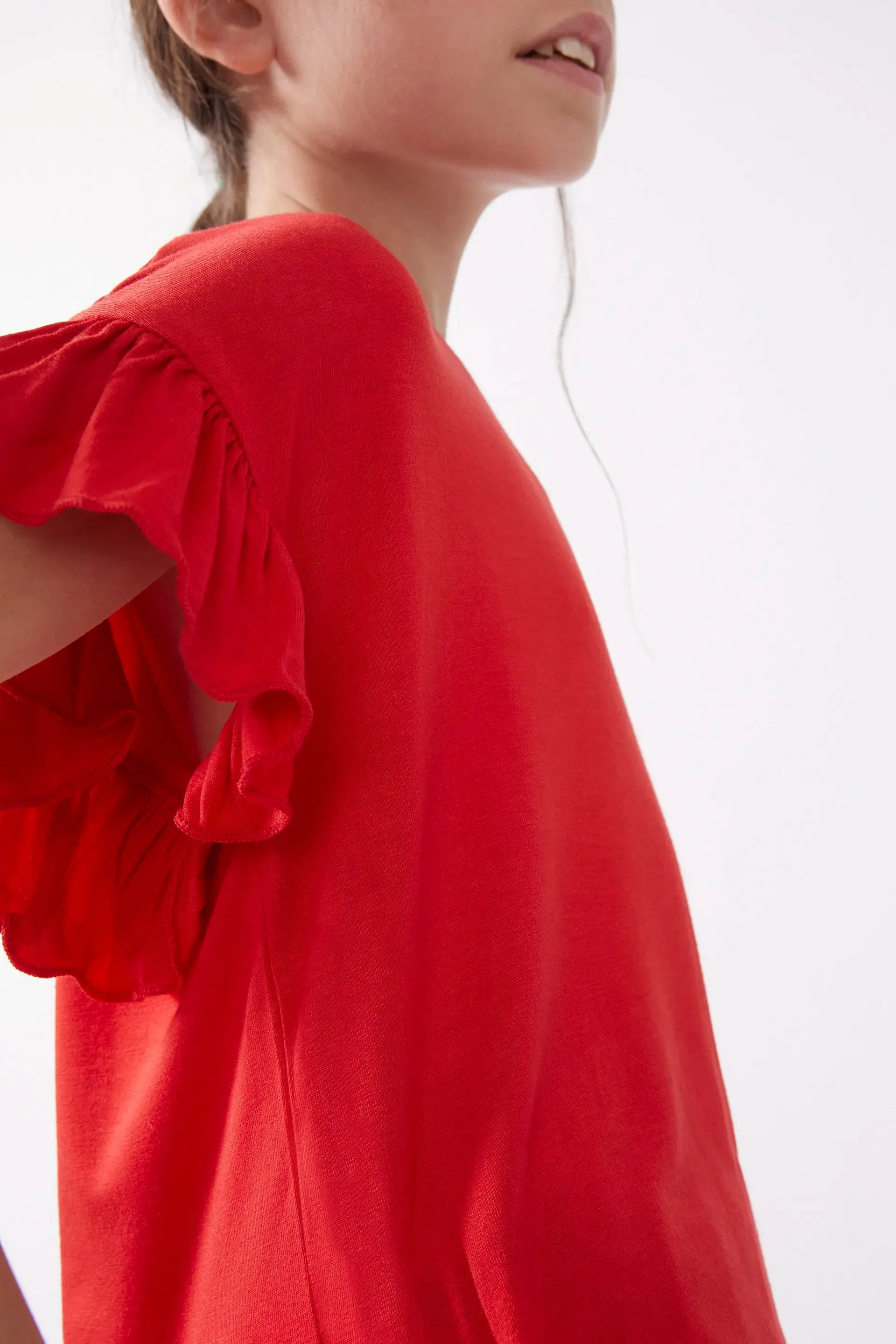 Top de niña con volantes rojo sold by Compania Fantasica product image thumbnail 3