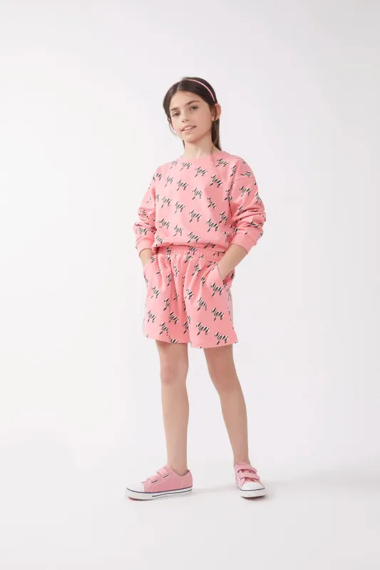 Falda corta de niña estampado Safari sold by Compania Fantasica