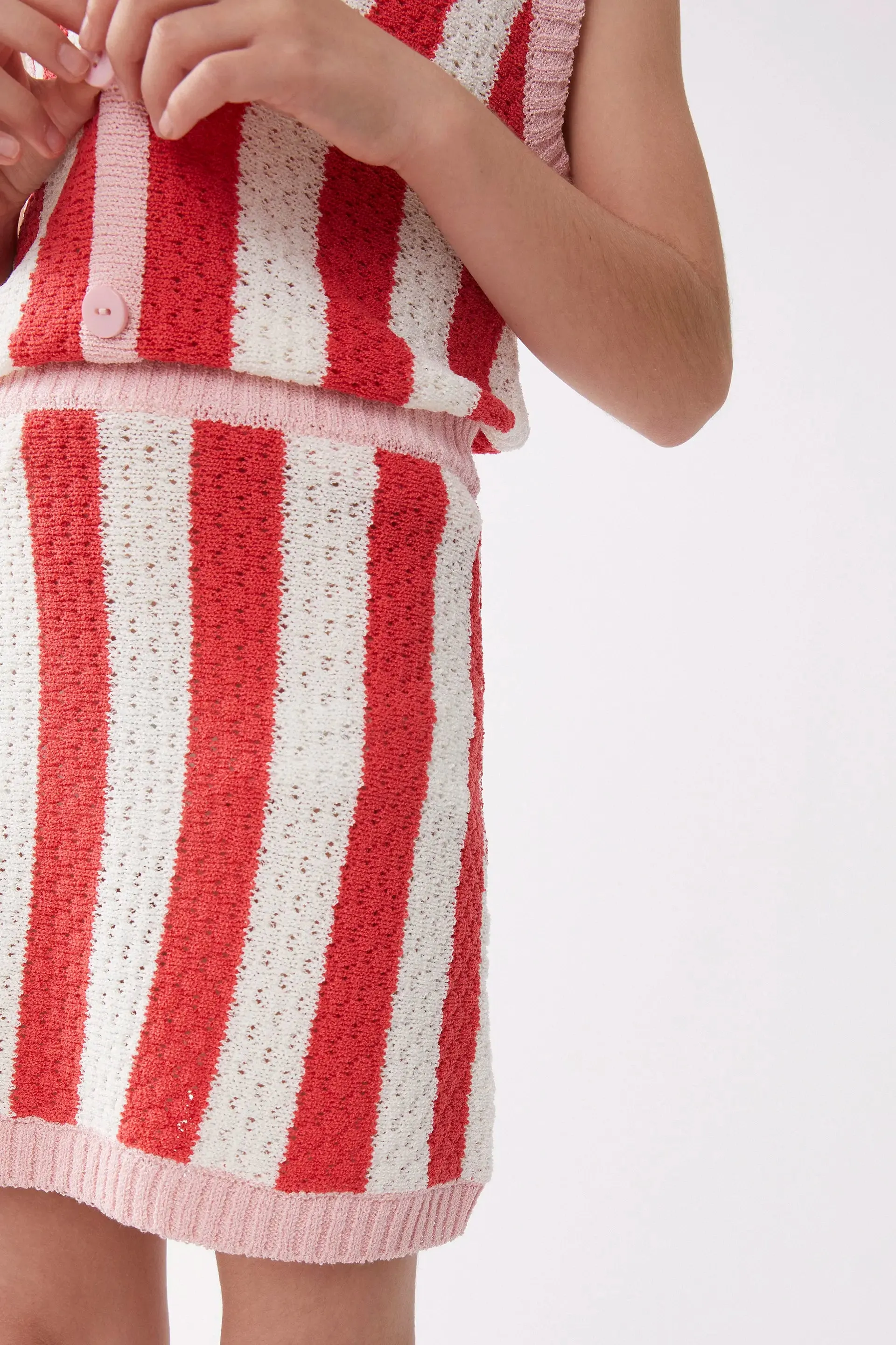 Falda corta de niña punto rayas sold by Compania Fantasica product image thumbnail 3