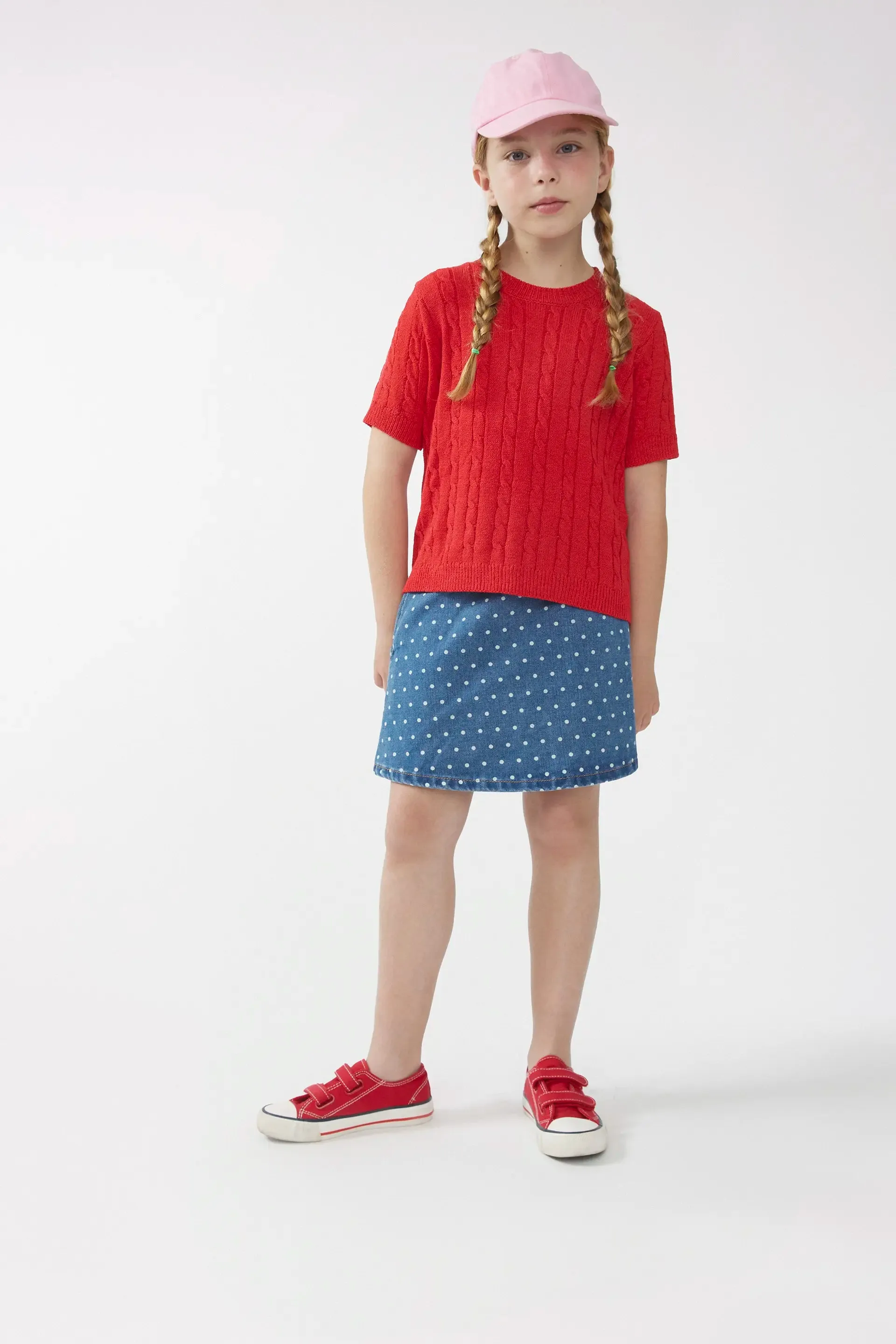 Jersey de niña manga corta rojo sold by Compania Fantasica