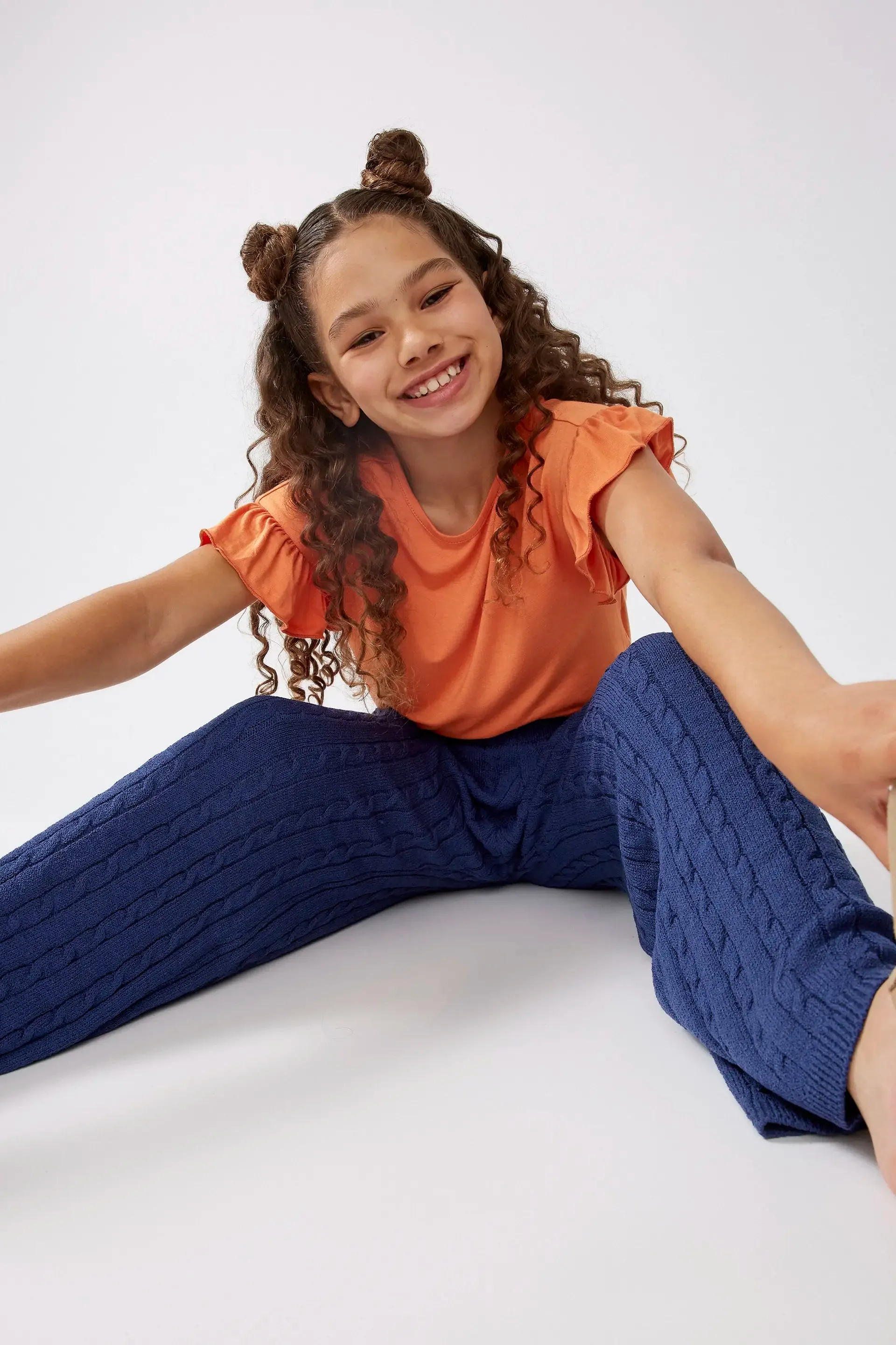 Top de niña con volantes naranja sold by Compania Fantasica product image thumbnail 4