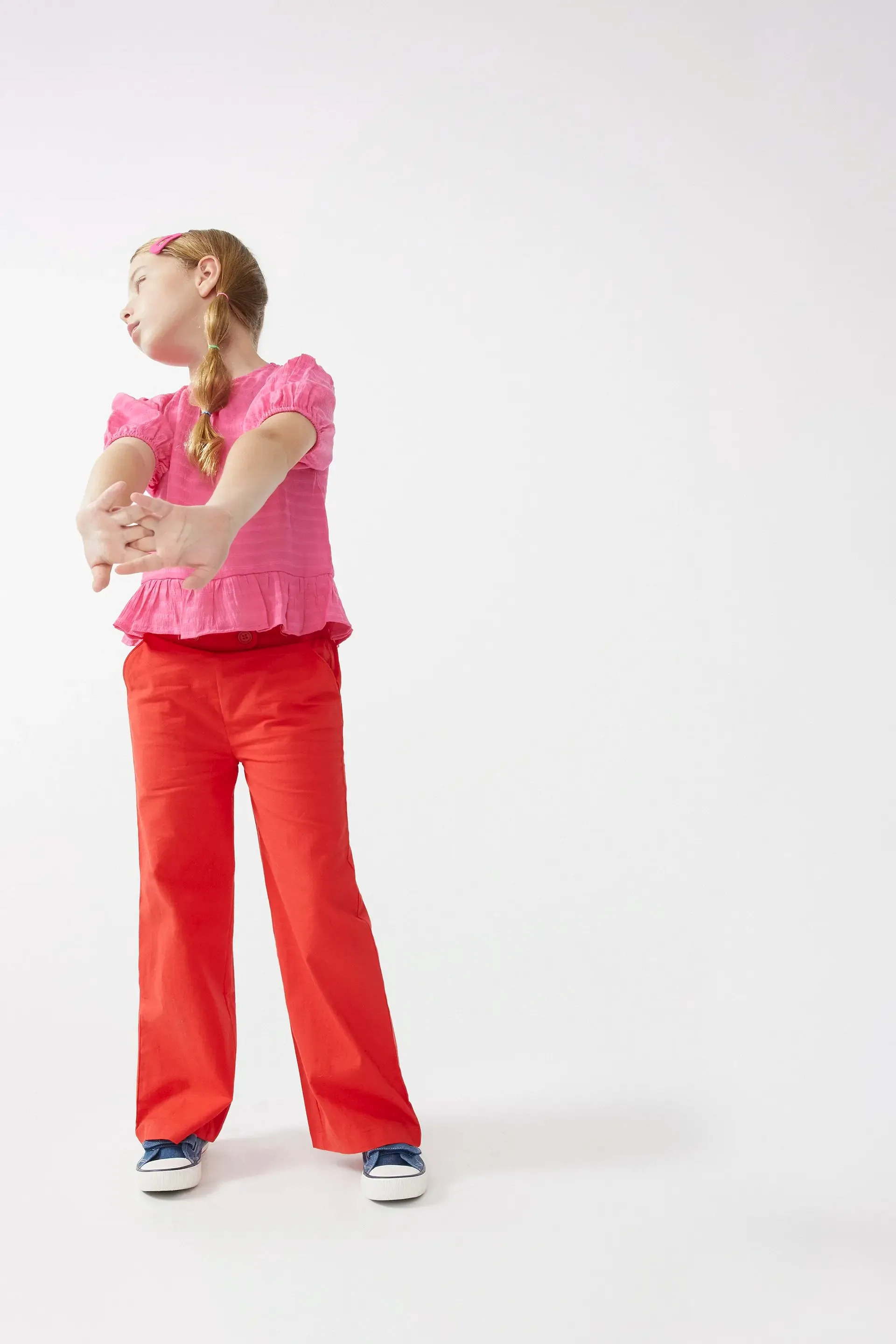 Top de niña volante rosa sold by Compania Fantasica product image thumbnail 4