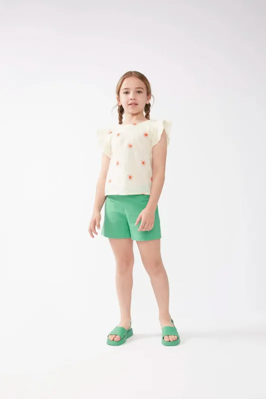 Top de niña con soles bordados sold by Compania Fantasica