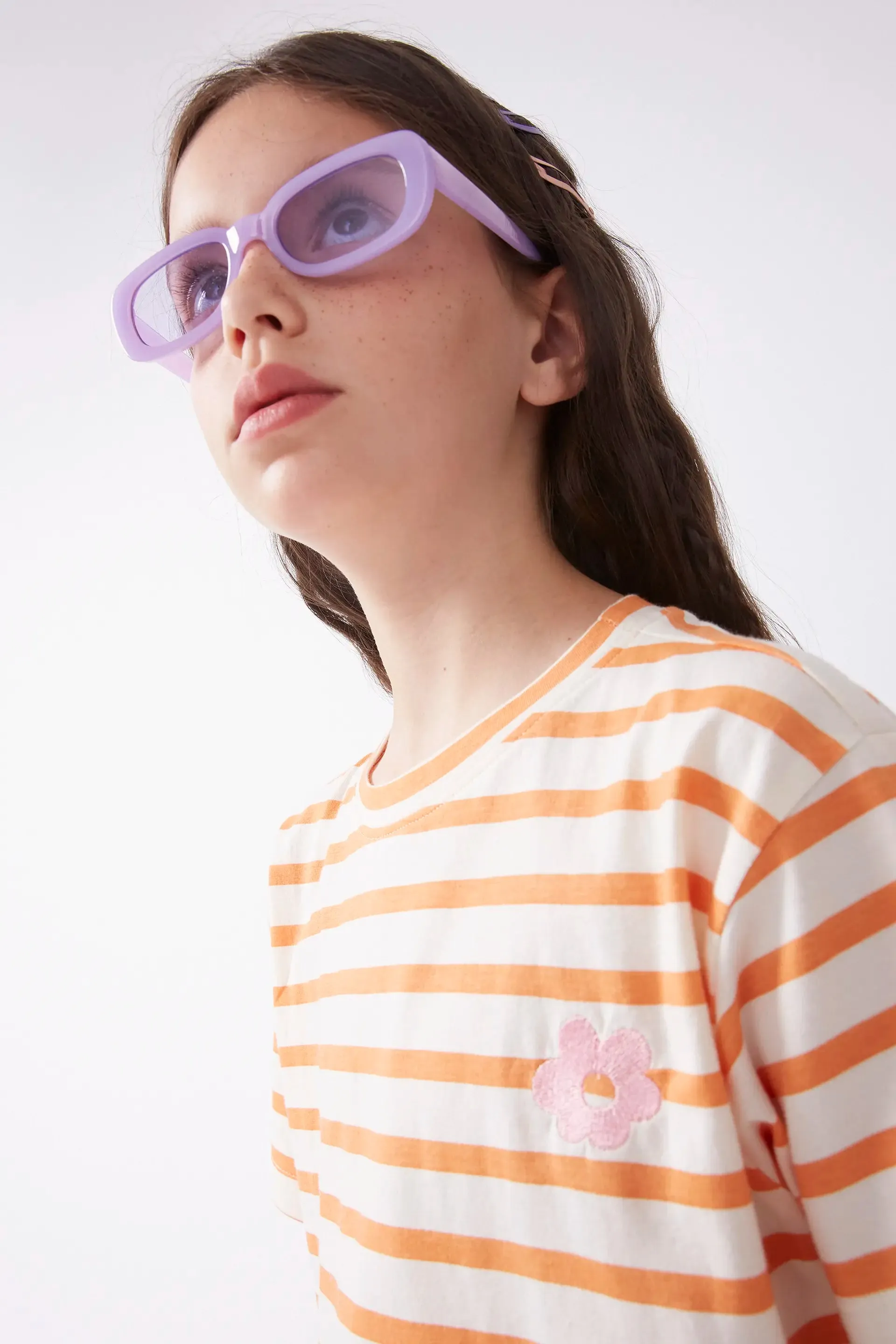 Camiseta unisex rayas naranjas sold by Compania Fantasica product image thumbnail 3