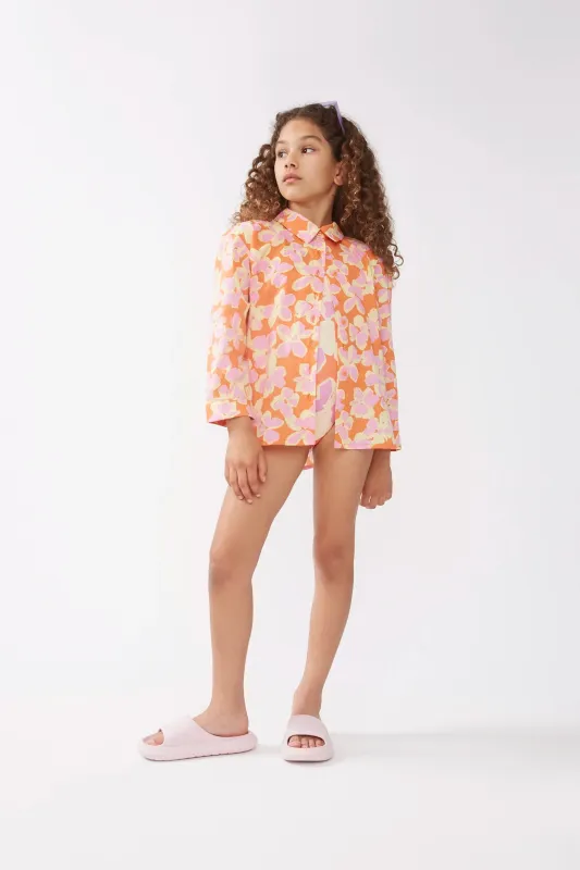 Camisa unisex estampado Rubra Orange sold by Compania Fantasica