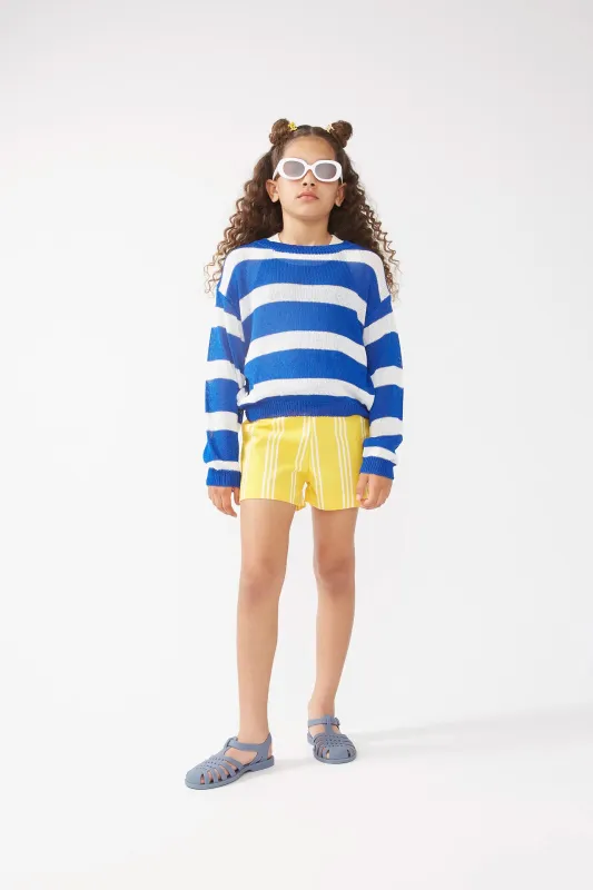 Jersey unisex punto rayas azul sold by Compania Fantasica
