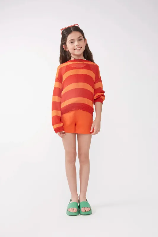 Jersey unisex punto rayas naranja sold by Compania Fantasica