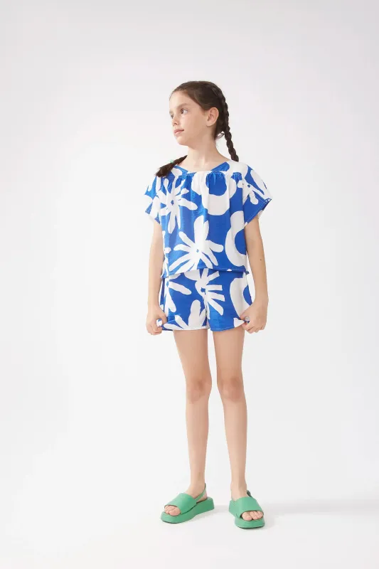 Shorts de niña estampado Bluet Blue sold by Compania Fantasica