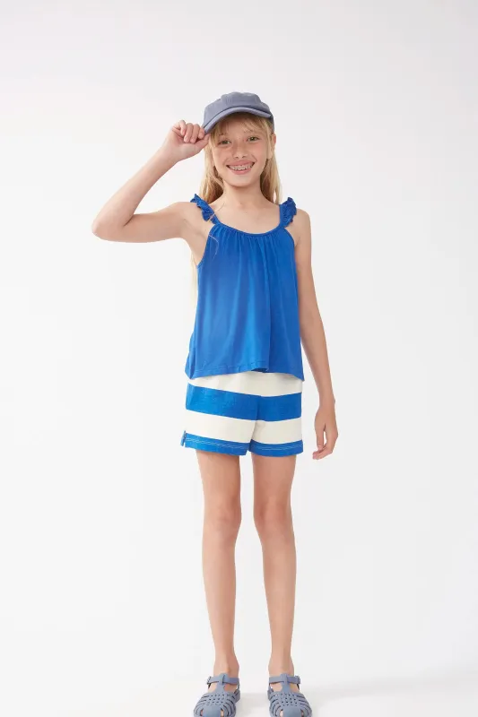 Top de niña tirantes azul sold by Compania Fantasica