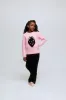Jersey de niña de punto rosa con print de fresa sold by Compania Fantasica