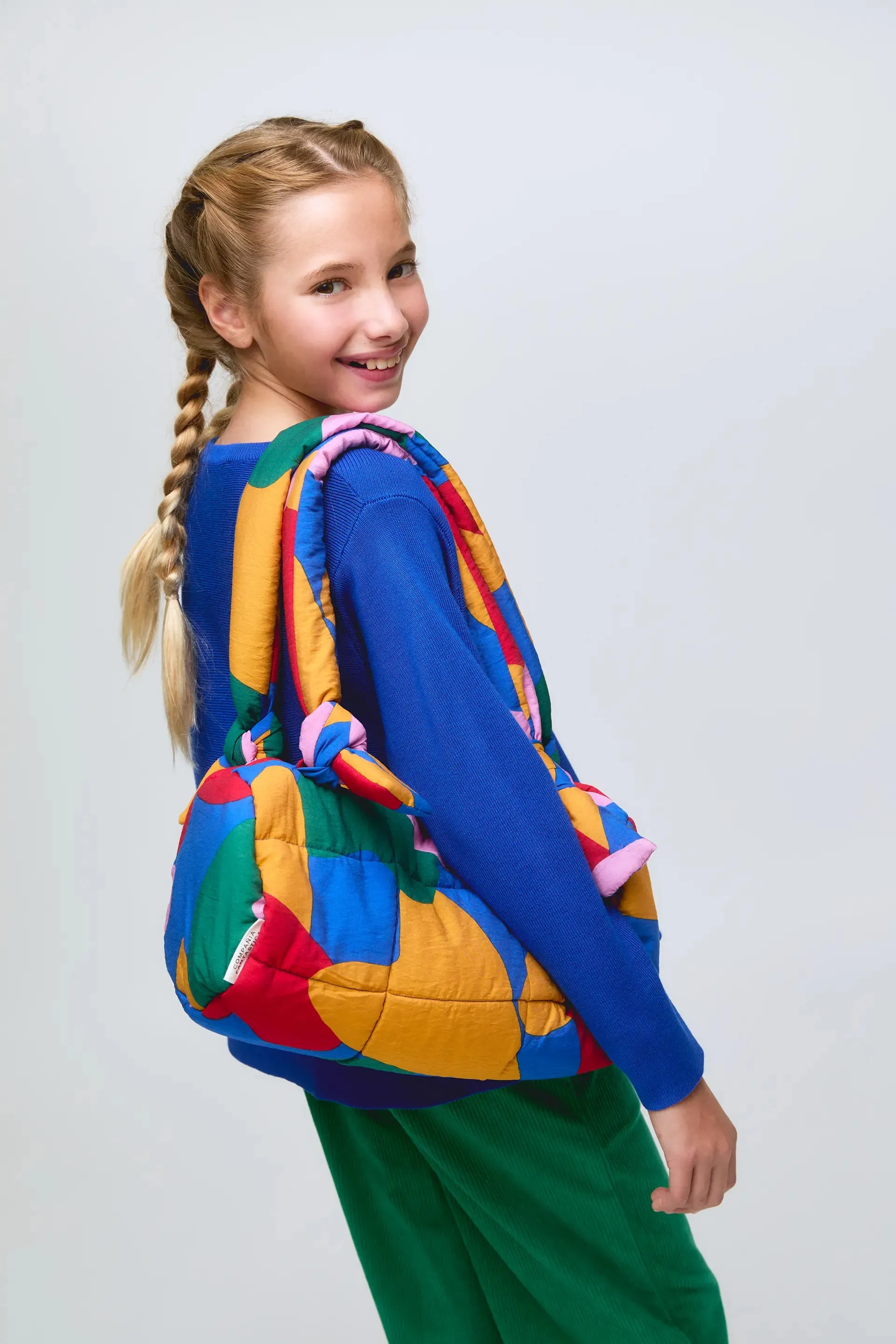 Jersey de niña punto fino y manga larga azul sold by Compania Fantasica product image thumbnail 4