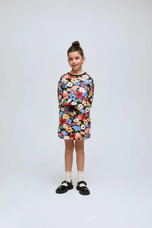 Falda corta de niña con estampado floral Hampton y cintura elástica. sold by Compania Fantasica