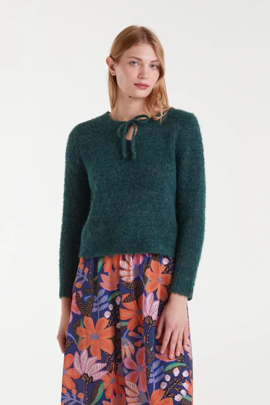 Jersey punto con textura verde sold by Compania Fantasica