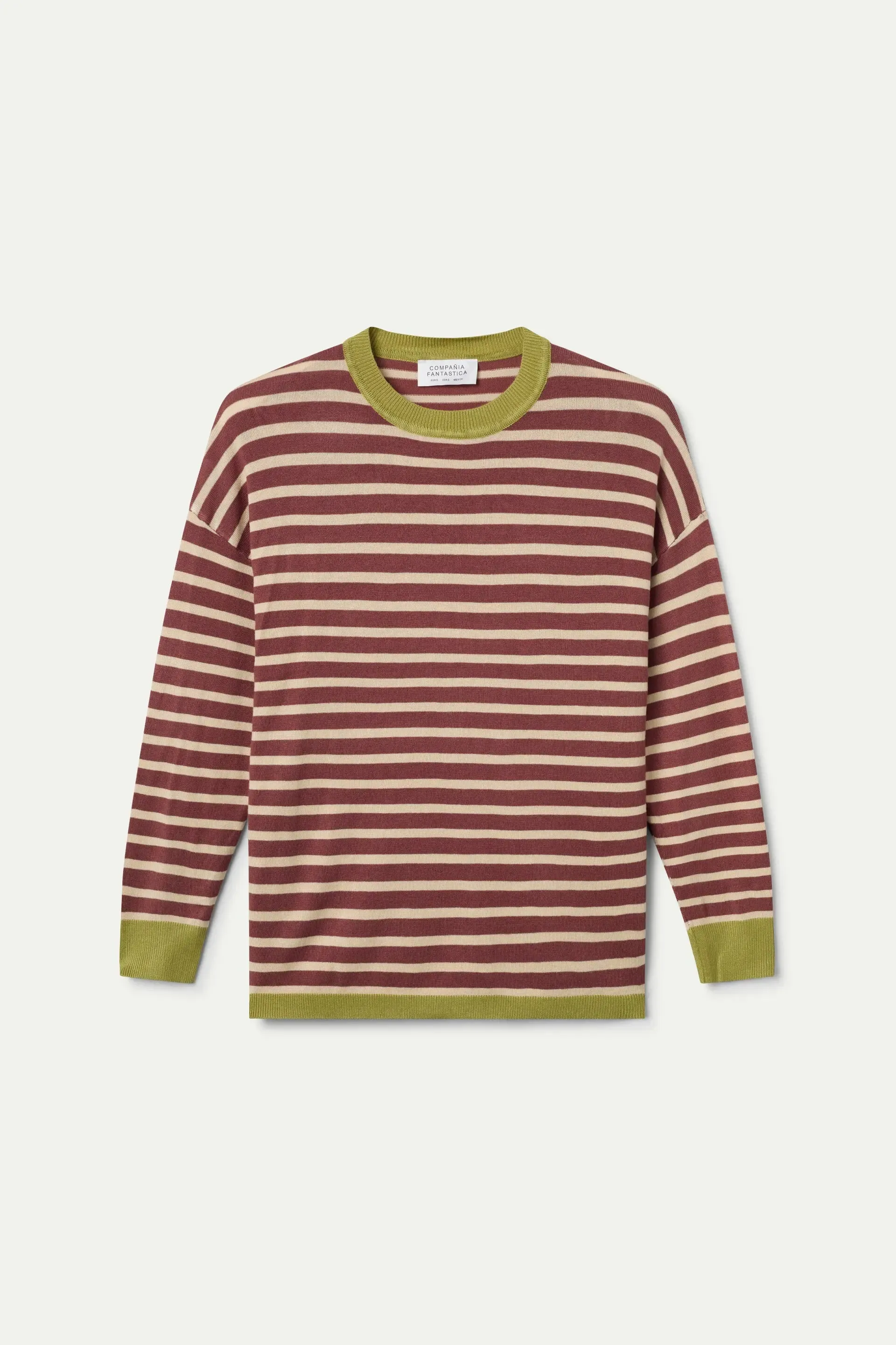 Jersey punto de rayas marrón y blanco sold by Compania Fantasica product image thumbnail 2