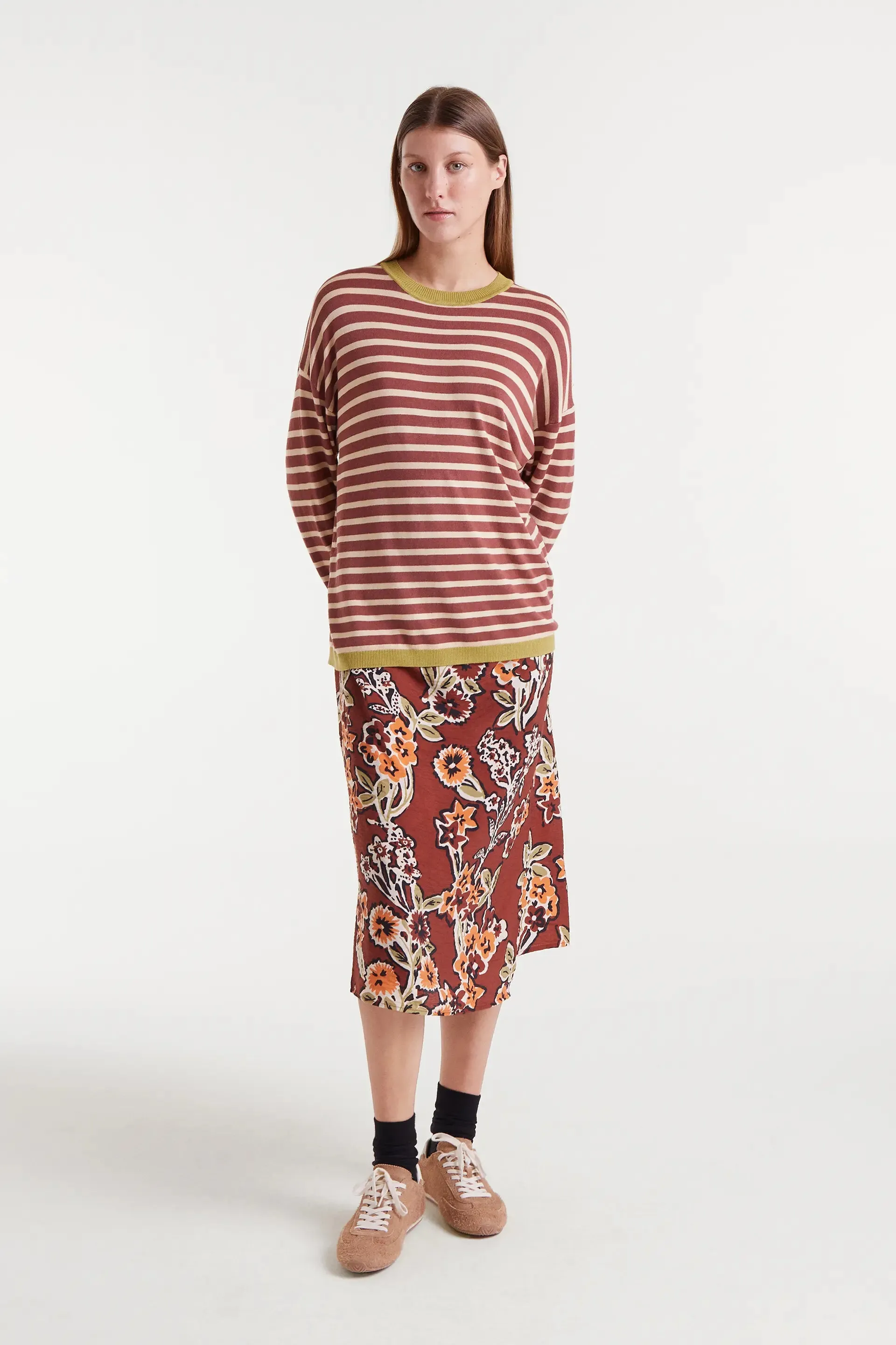 Jersey punto de rayas marrón y blanco sold by Compania Fantasica product image thumbnail 5