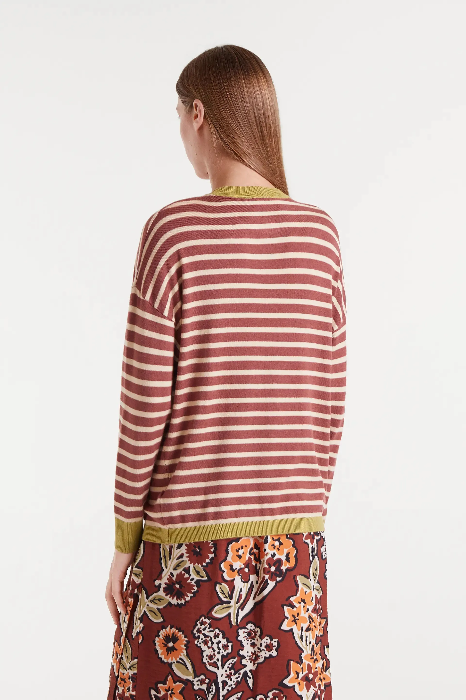 Jersey punto de rayas marrón y blanco sold by Compania Fantasica product image thumbnail 3