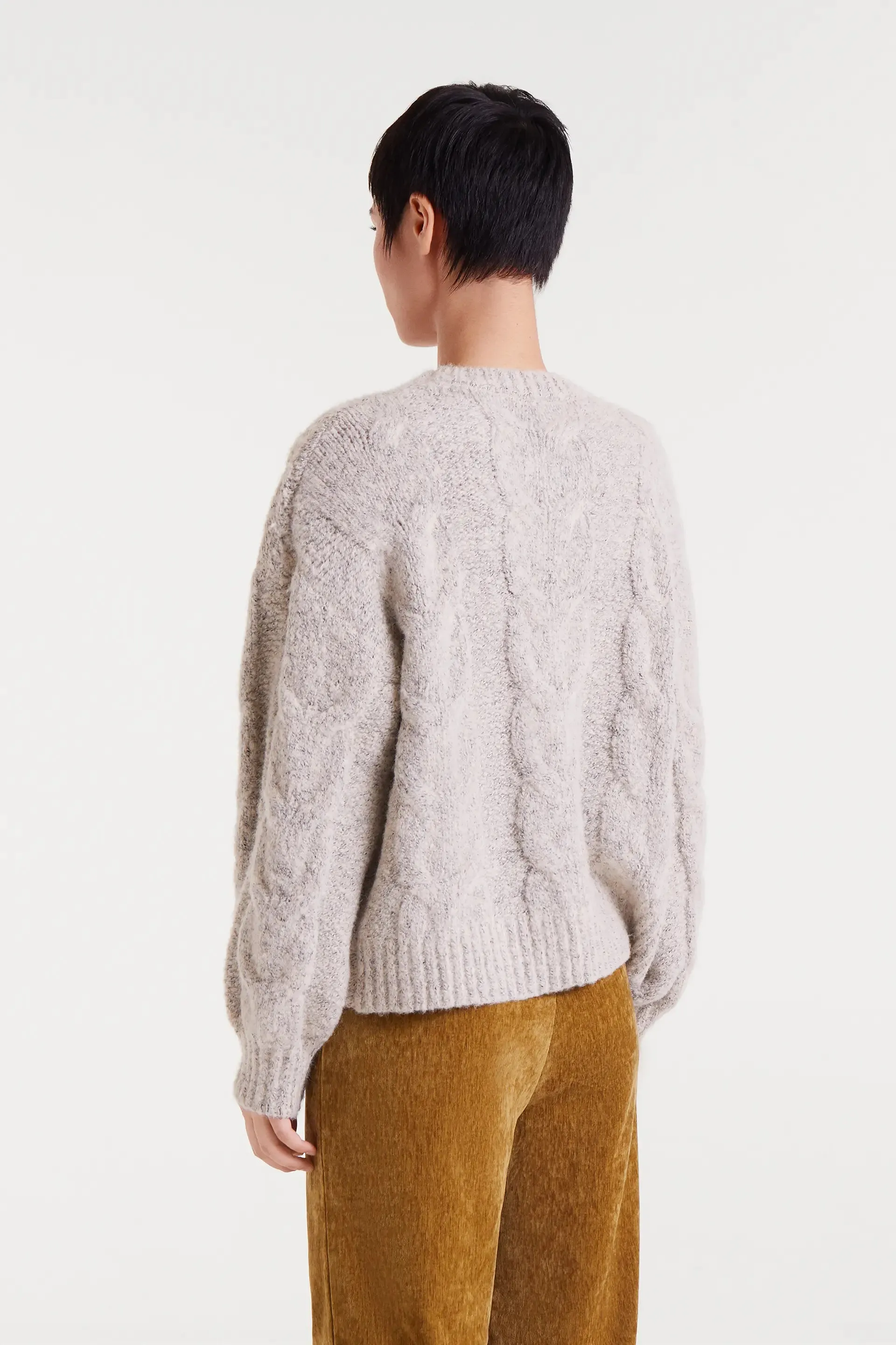 Jersey de punto encadenado blanco sold by Compania Fantasica product image thumbnail 3