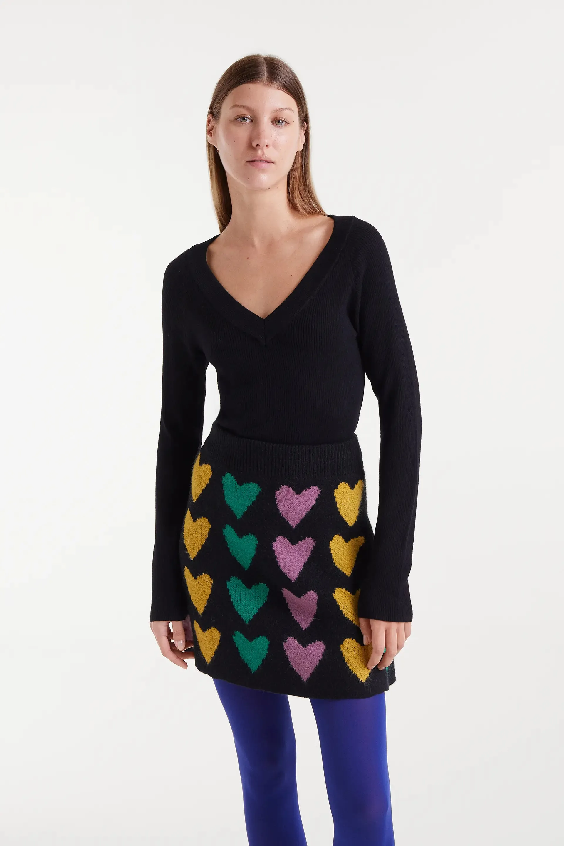 Top punto canalé negro sold by Compania Fantasica