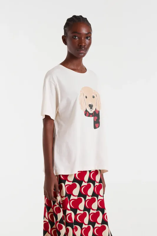 Camiseta 100% algodón con estampado de perro sold by Compania Fantasica