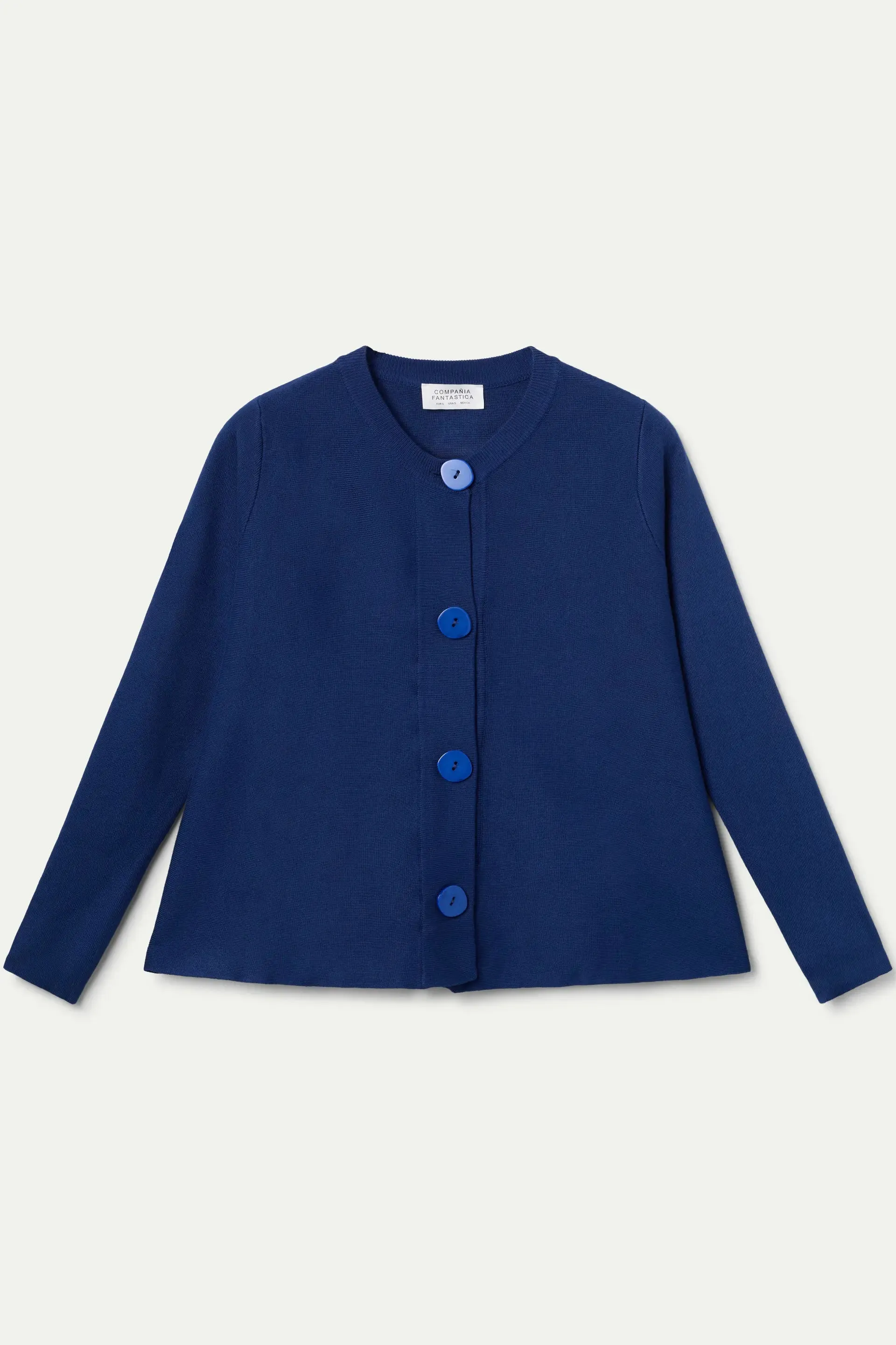 Cárdigan de punto evasé azul sold by Compania Fantasica product image thumbnail 2