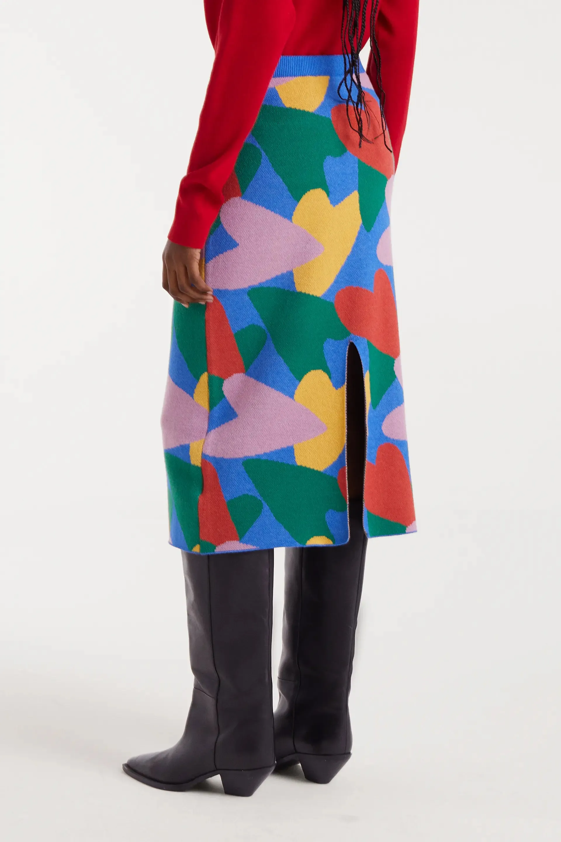 Falda midi de punto con estampado cupido sold by Compania Fantasica product image thumbnail 3