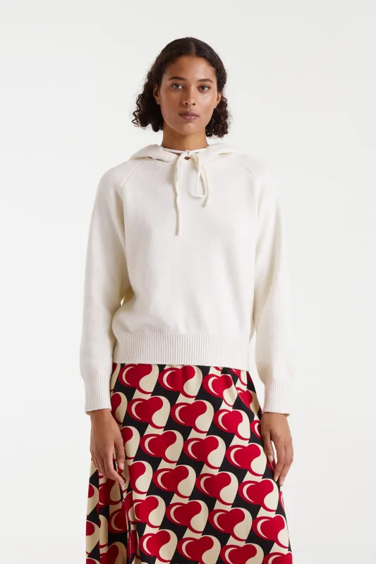 Jersey sudadera punto fino blanco sold by Compania Fantasica