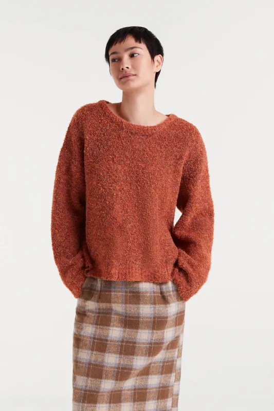 Jersey punto con textura naranja sold by Compania Fantasica