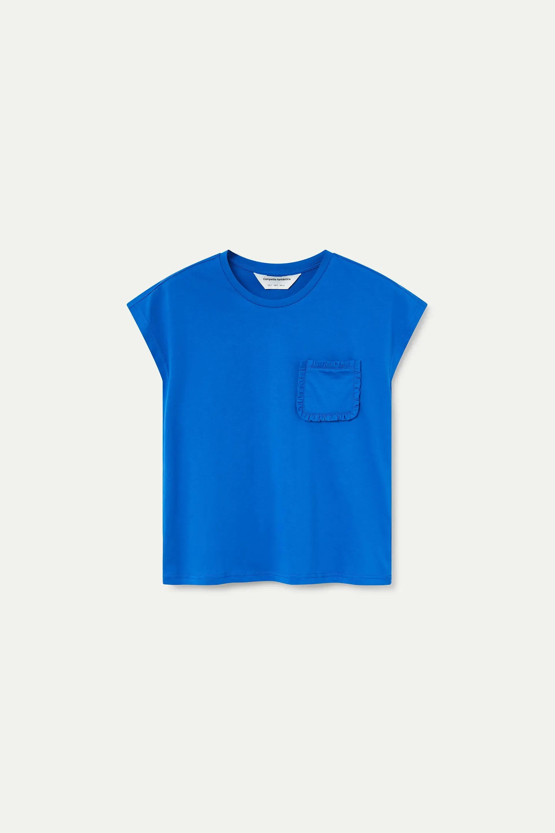 Camiseta básica 100% algodón azul sold by Compania Fantasica product image thumbnail 2