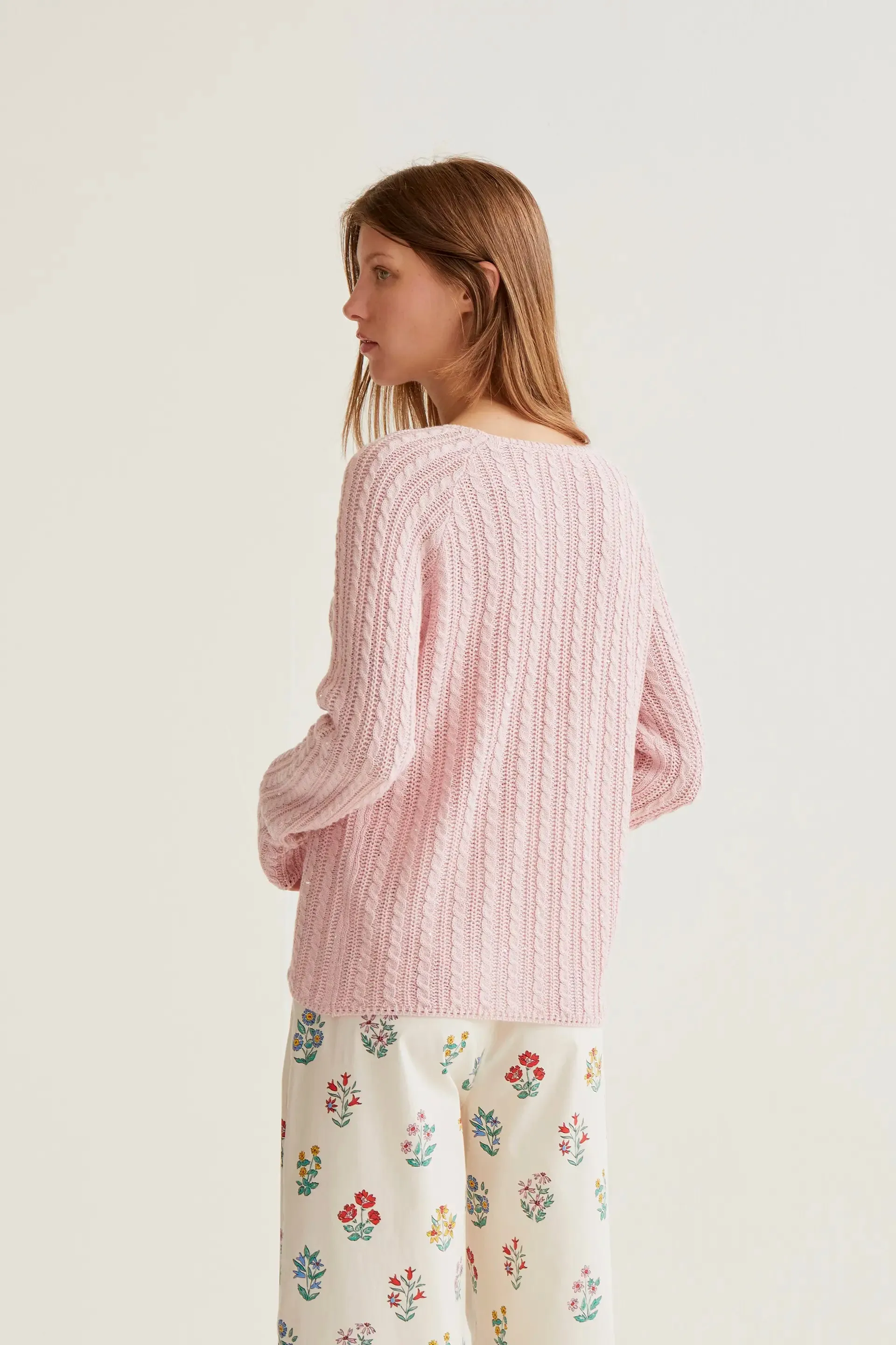 Jersey punto encadenado rosa sold by Compania Fantasica product image thumbnail 3