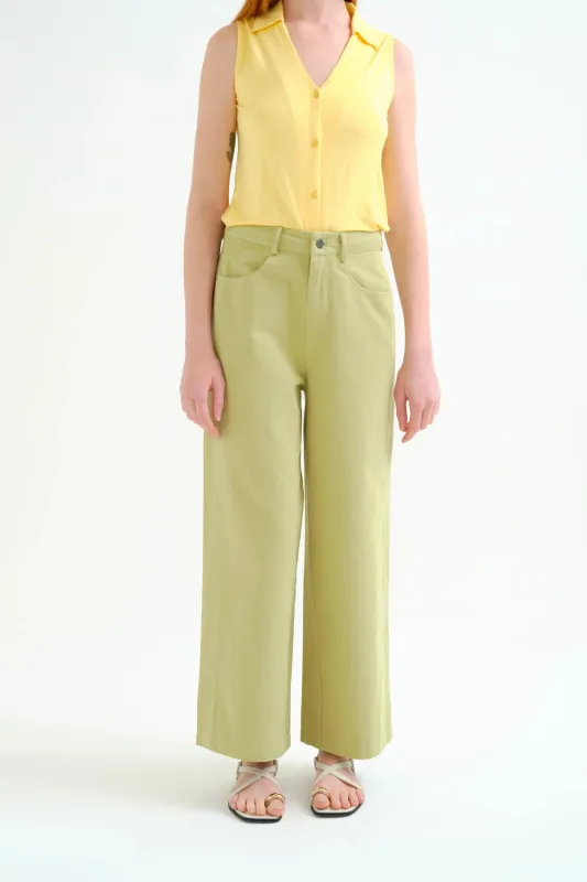 Pantalón verde 100% algodón made by Compania Fantasica