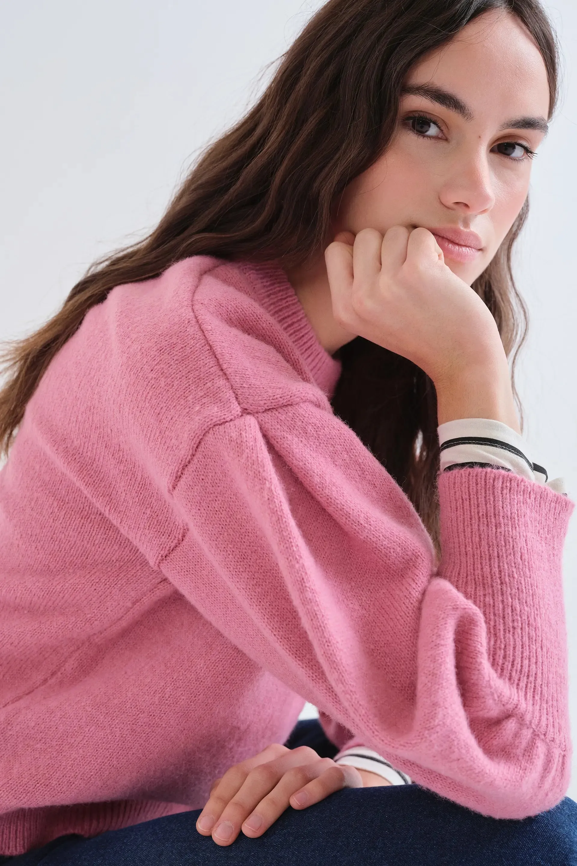 Jersey básico de punto rosa sold by Compania Fantasica product image thumbnail 5
