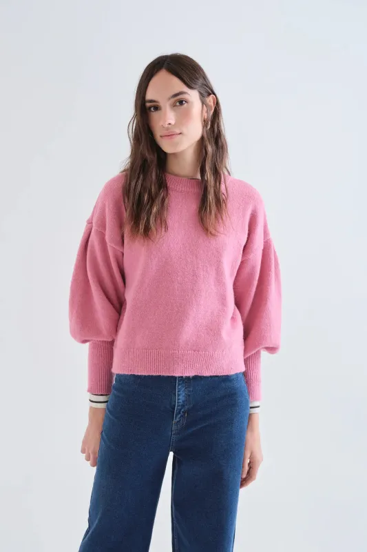 Jersey básico de punto rosa made by Compania Fantasica