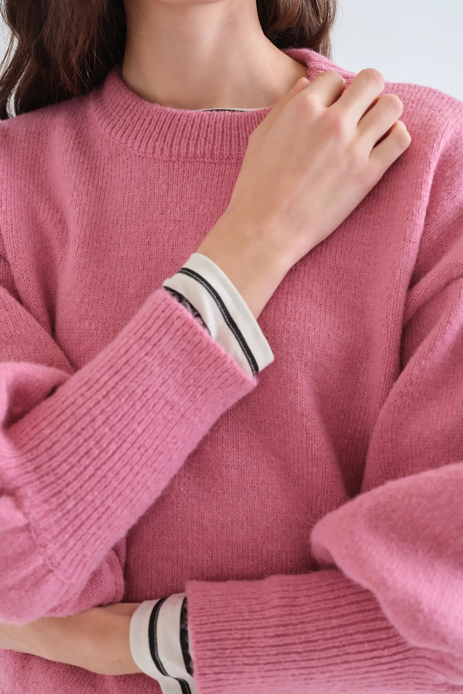 Jersey básico de punto rosa sold by Compania Fantasica product image thumbnail 3