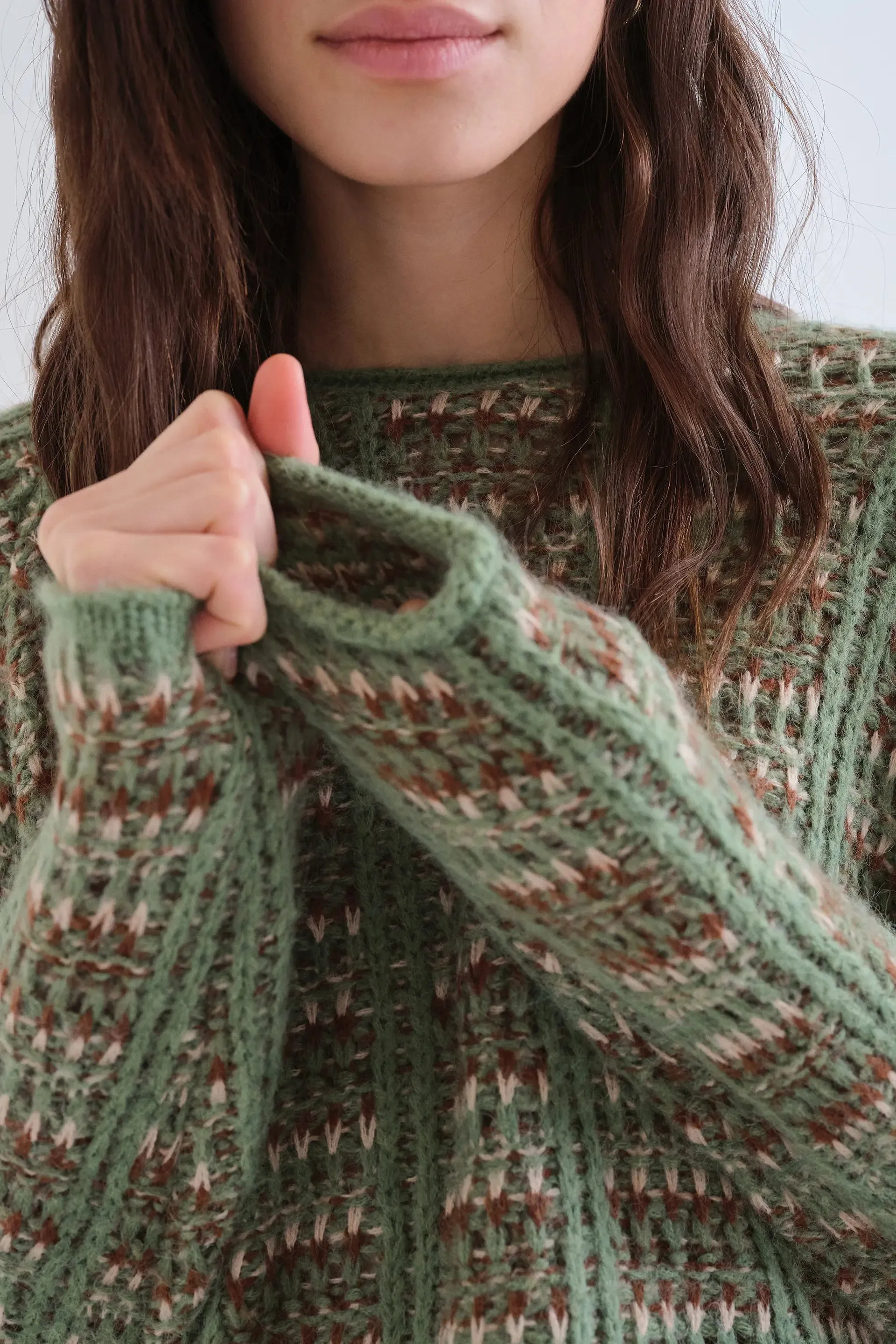 Jersey punto verde con detalles bordados sold by Compania Fantasica product image thumbnail 3
