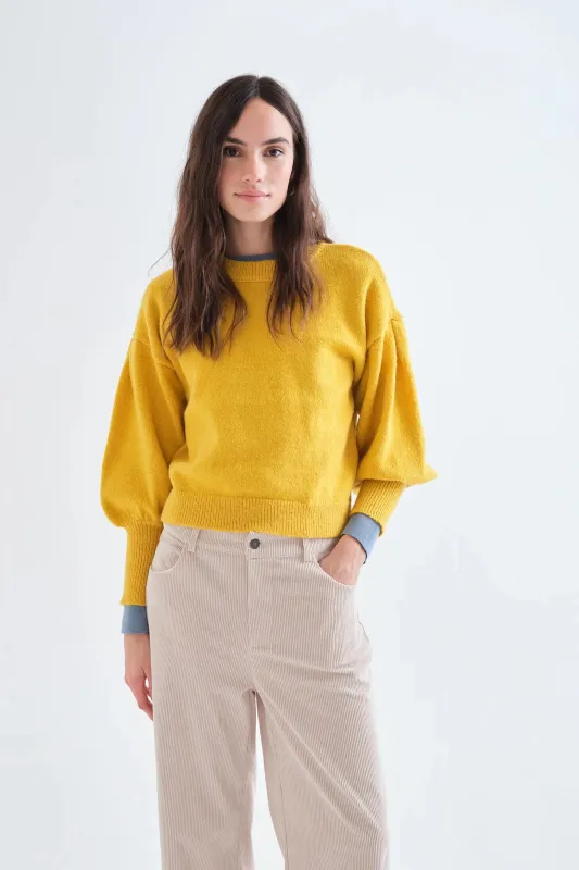 Jersey básico de punto amarillo made by Compania Fantasica