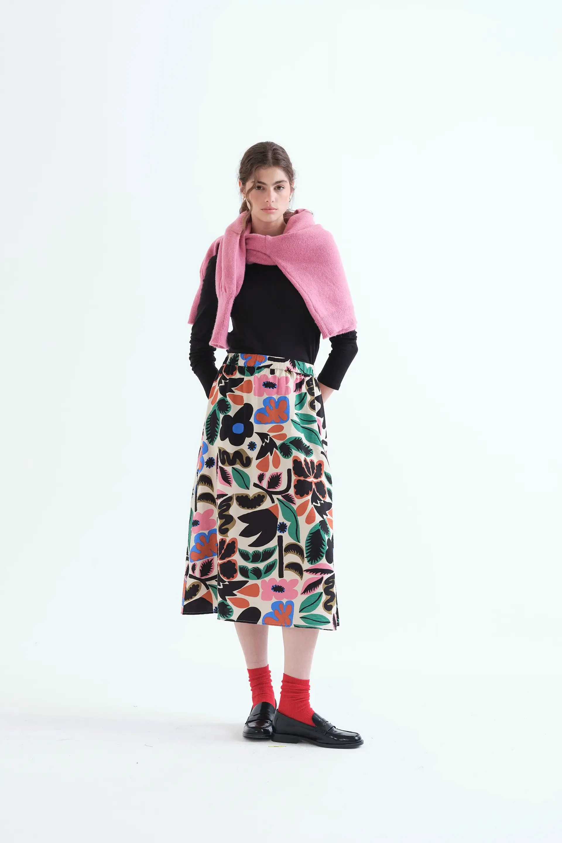 Falda midi con estampado Neo Garden sold by Compania Fantasica product image thumbnail 4
