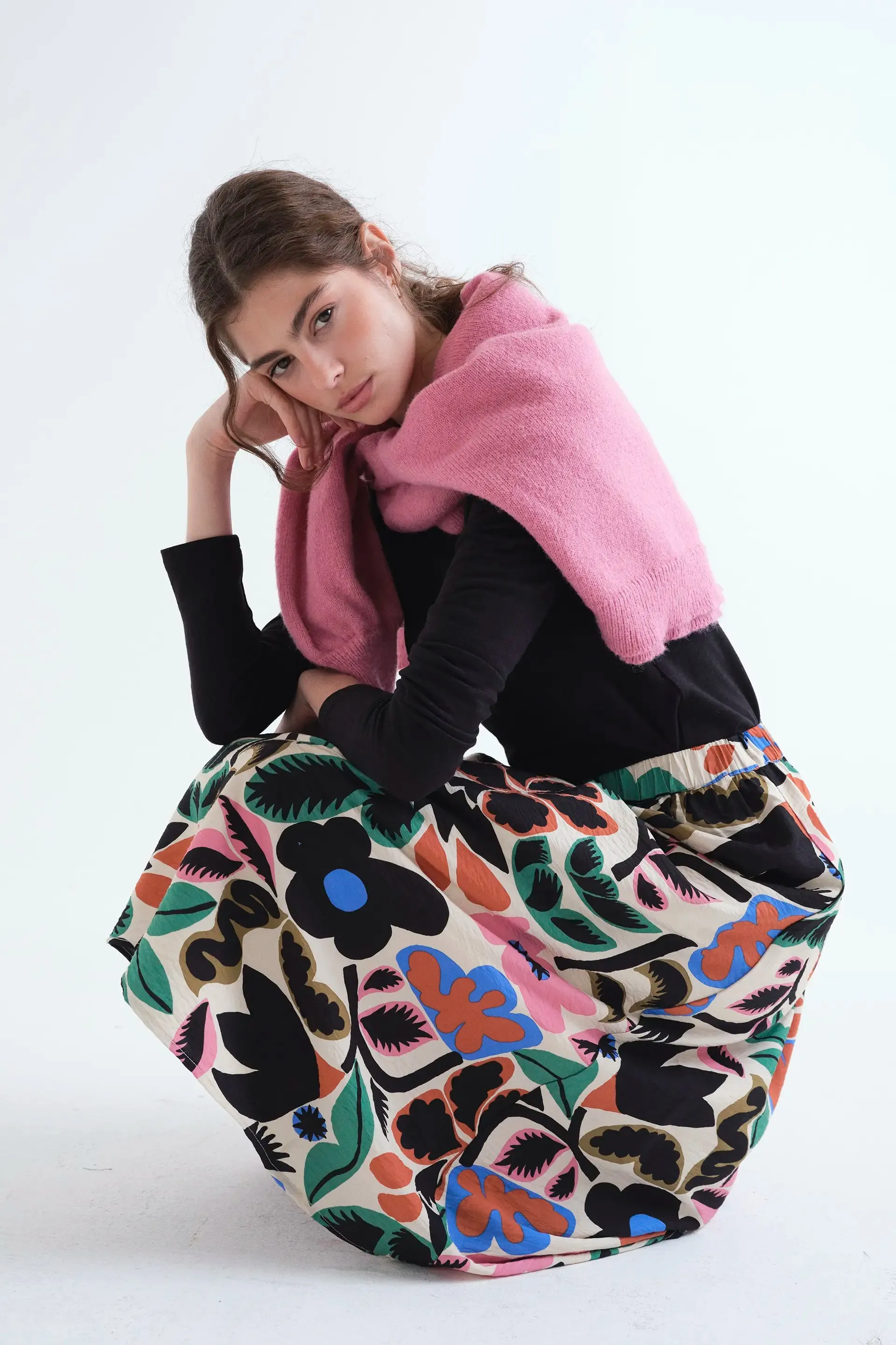 Falda midi con estampado Neo Garden sold by Compania Fantasica product image thumbnail 5