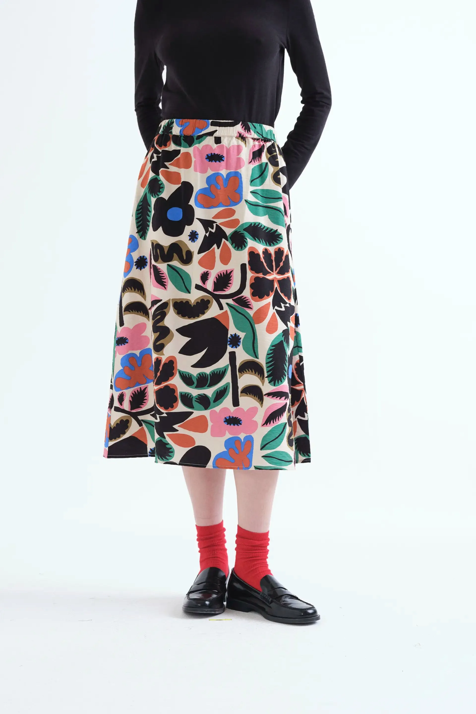 Falda midi con estampado Neo Garden sold by Compania Fantasica