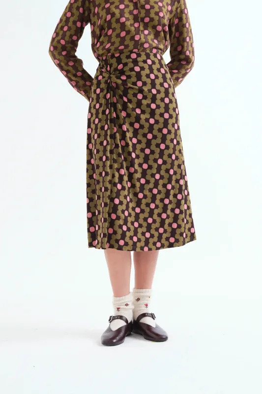 Falda midi con estampado Aberdeen made by Compania Fantasica