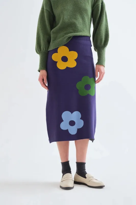 Falda midi con estampado Euphonia made by Compania Fantasica