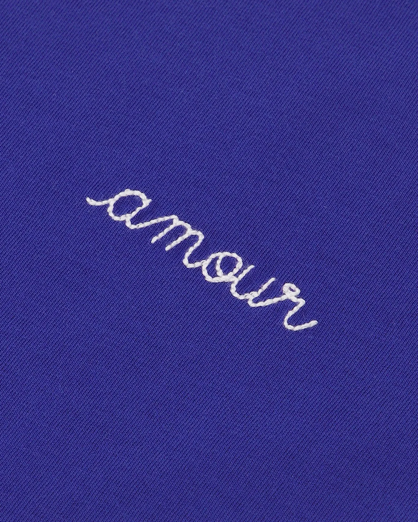 "Amour" Poitou T-shirt script pointillé adulte white sold by Maison Labiche product image thumbnail 2