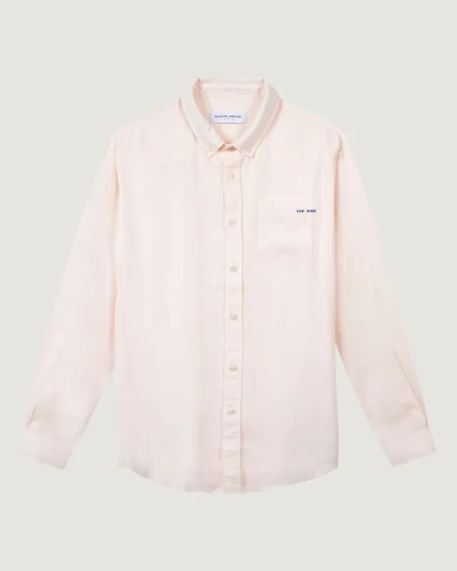 "The Dude" tombelle tencel shirt sold by Maison Labiche