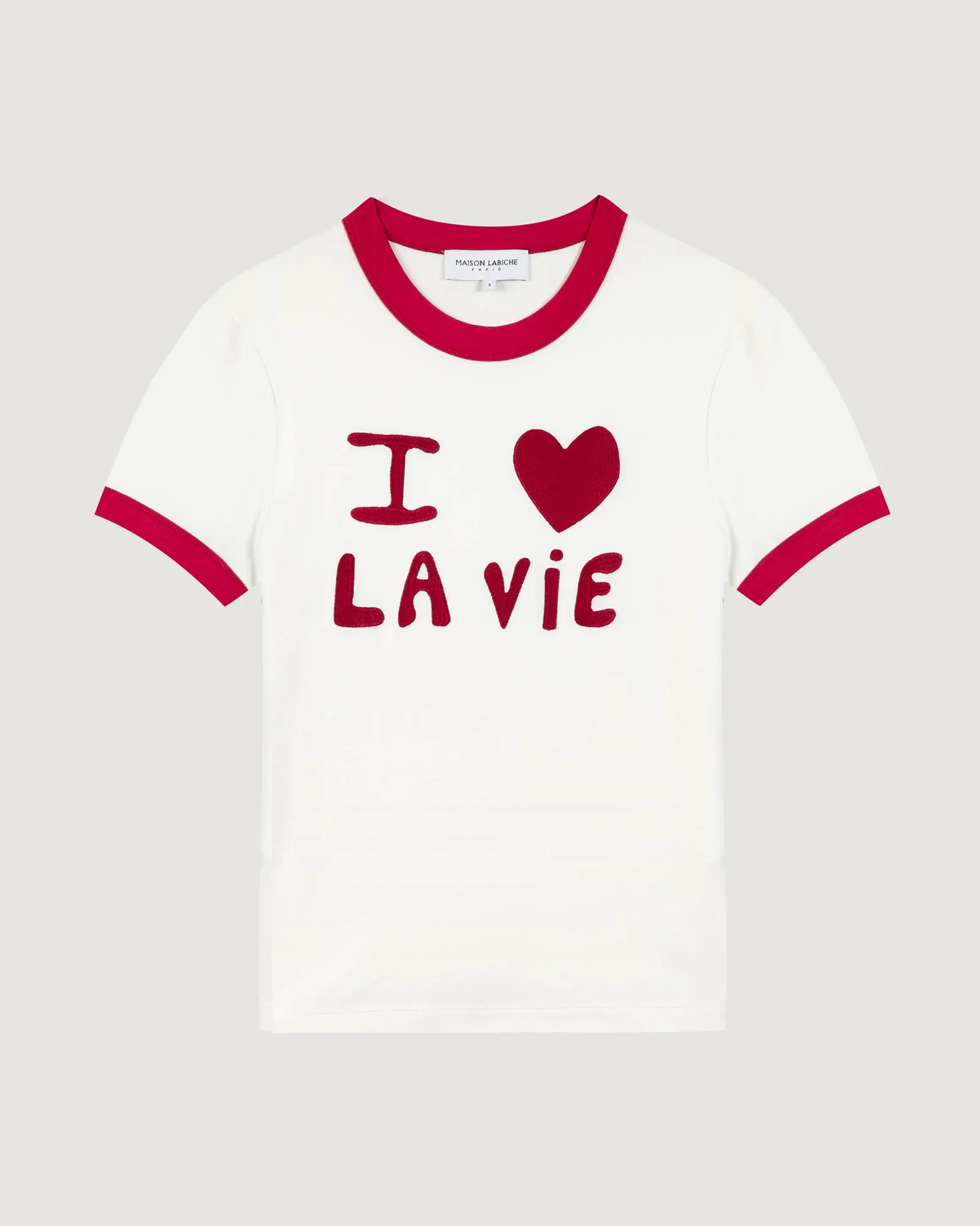 "I Love La Vie" montherlant t-shirt sold by Maison Labiche