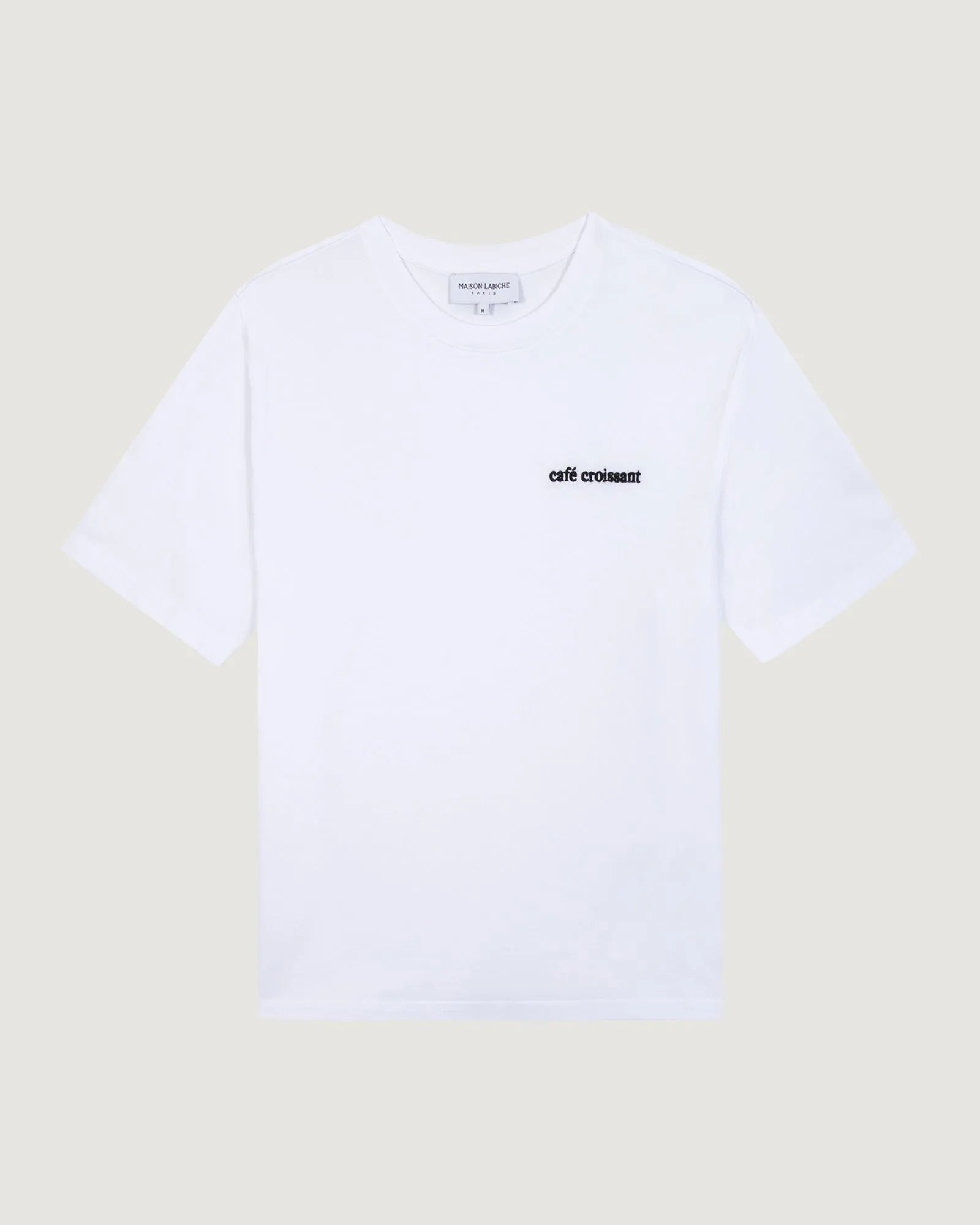 "Cafe Croissant" popincourt t-shirt sold by Maison Labiche