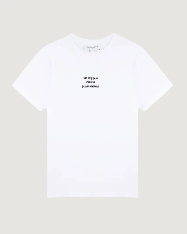 "Pain Au Chocolat" popincourt t-shirt sold by Maison Labiche