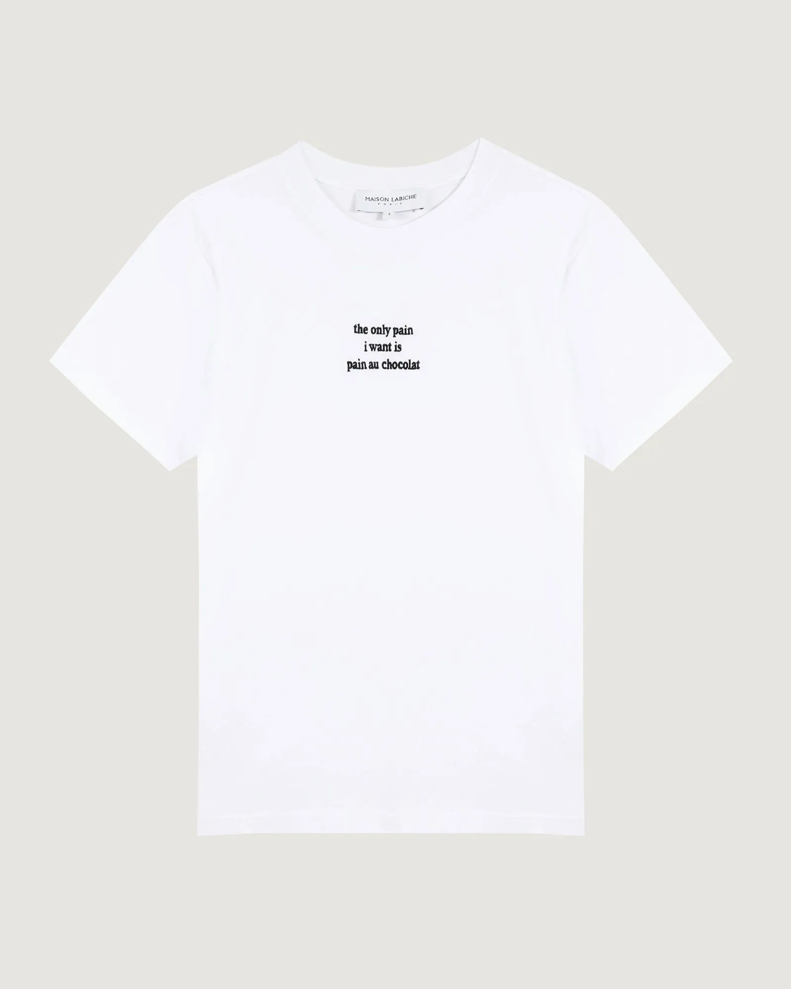 "Pain Au Chocolat" popincourt t-shirt sold by Maison Labiche