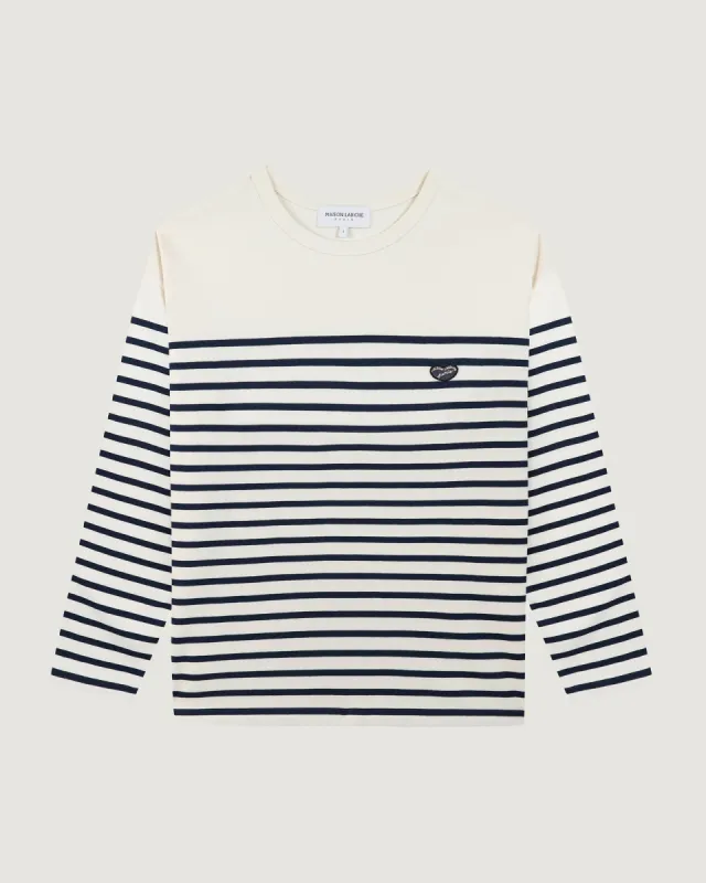 "Patch Coeur" montpart sailor shirt sold by Maison Labiche